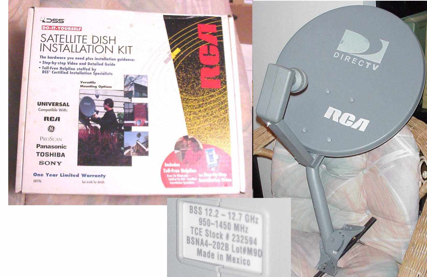RCA Direct TV Satellite Dish and Installation Kit